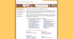 Desktop Screenshot of hemorrhoids.net